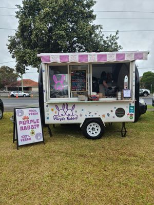 At the Altona market at Purple Rabbit Food Truck in Ascot Vale