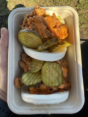 Oyster mushroom Bao   at Purple Rabbit Food Truck in Ascot Vale