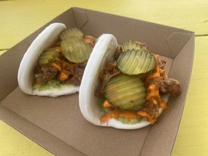 Tofu bao buns   at Purple Rabbit Food Truck in Ascot Vale