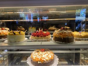 Fresh cakes   at Chez Jean-Claude Patisserie in Subiaco