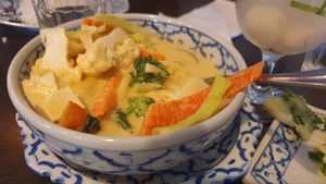 Red curry tofu veg at My Thai Restaurant in Gisborne