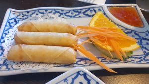Spring rolls (5 in serve) at My Thai Restaurant in Gisborne
