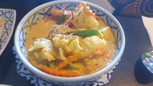 Yellow curry with veg & tofu at My Thai Restaurant in Gisborne