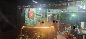 Restaurant front at Warung Jaman Now in 