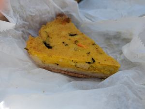Quiche at Happy Chicks Bakery in Cincinnati