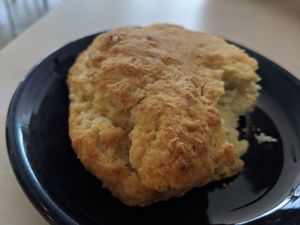 The biscuit at Happy Chicks Bakery in Cincinnati