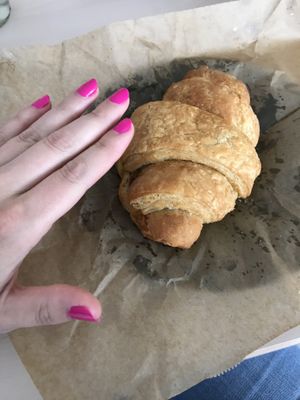 Giant crusty croissant  at Happy Chicks Bakery in Cincinnati