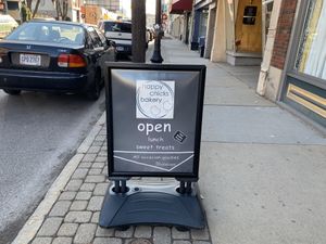 Street view at Happy Chicks Bakery in Cincinnati