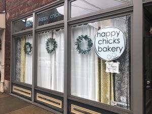 I stopped by and missed them. I learned their new hours! 👍🏾 🌱  at Happy Chicks Bakery in Cincinnati