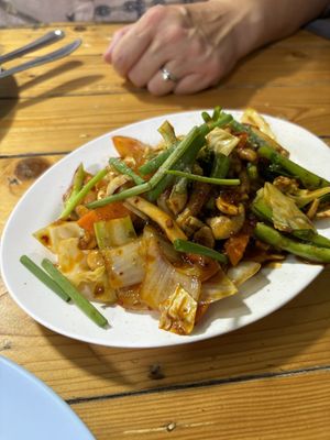 Cashews and vegetables   at Racha in Krabi
