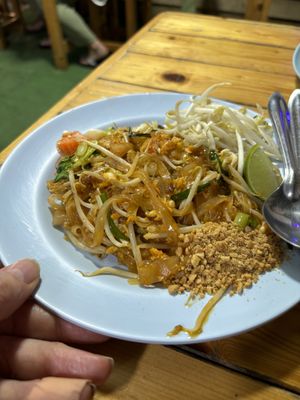 Pad Thai - ask for no egg   at Racha in Krabi