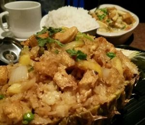 Pineapple Fried Rice at Lemon Grass Thai Restaurant in Billings