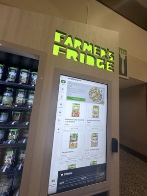 They have salads, too!  at DFW - Farmer's Fridge in Dallas