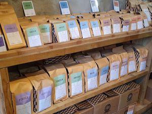 Coffee to buy #Veganuary at Doppio Coffee Warehouse Kentish Town in North West London
