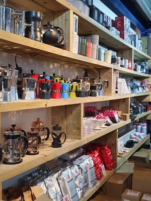 Coffee merch #Veganuary at Doppio Coffee Warehouse Kentish Town in North West London