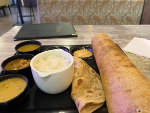 Lunch special with substituted options. YUM!  at Crispy Dosa - Wood Green in North London