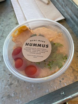 Really good hummus at Escalante Mercantile and Natural Grocery in Escalante