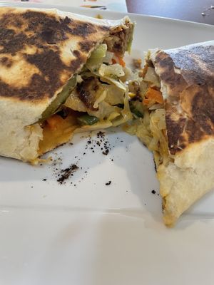 A vegan wrap  at Island Vybz Cuisine in Phillipsburg