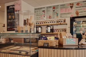 Our bright, colourful, welcoming interior at Lucky Cat Boba in Middlesbrough