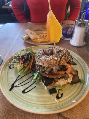 Vegan bagel  at Naane in Bielefeld