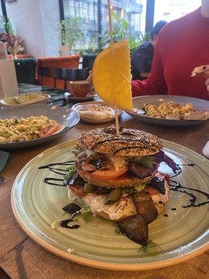 Vegan bagel  at Naane in Bielefeld