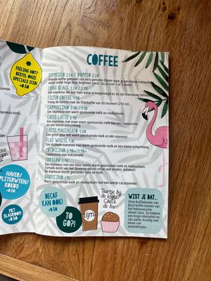 Menu   at Tijm-Coffeehouse & Dinnerbar in Utrecht