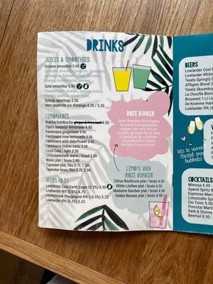 Menu   at Tijm-Coffeehouse & Dinnerbar in Utrecht