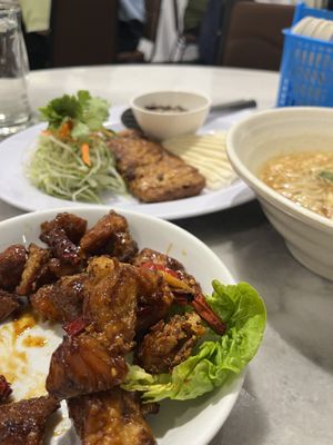 Monkey head mushroom in sechuan sauce. Must try!!  at Zen Xin Vegetarian in Penang