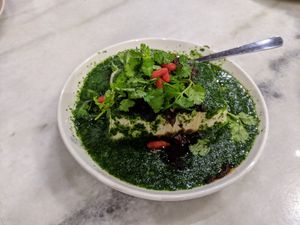 Jade Spinach Tofu at Zen Xin Vegetarian in Penang