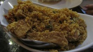 Oatmeal tofu, try it! at Zen Xin Vegetarian in Penang