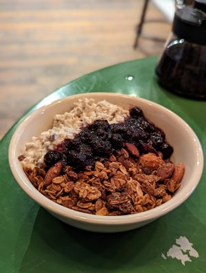 Coconut Bircher Muesli at The Birds & The Beets in Vancouver