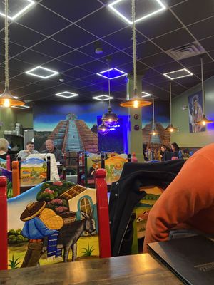 Such a colorful artsy vibe  at El Guacamole in Hopewell Junction