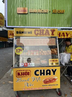 The cart   at Banh Mi Chay Khoi - Food Stall in Ho Chi Minh City