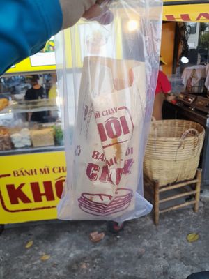 My take away vegan food at Banh Mi Chay Khoi - Food Stall in Ho Chi Minh City