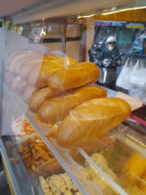 Fresh bread at Banh Mi Chay Khoi - Food Stall in Ho Chi Minh City