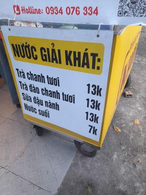 Drinks menu at Banh Mi Chay Khoi - Food Stall in Ho Chi Minh City