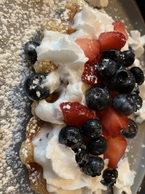 Whipped croffles  at Craffles in Vancouver