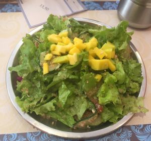 Salad at Gulab Hari in Sao Paulo