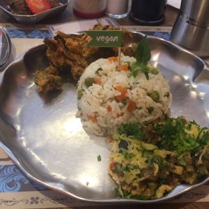 Main dish at Gulab Hari in Sao Paulo