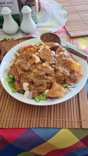 Salad klaek with peanut sauce at Krua Panida - ครัวพนิดา in Krabi