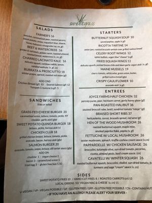  at Sweet Grass Grill in Tarrytown