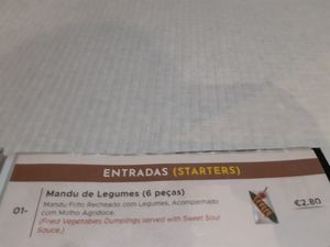 Vegetable gyosas at Quick Asia in Lisbon