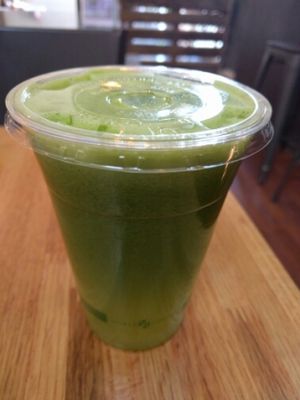 Yummy juice!  at Roots Organic Juice Cafe in Valparaiso