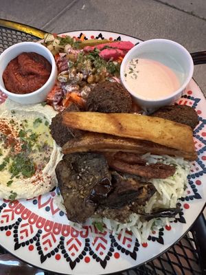 Falafel entree  at Meditrina Market Cafe in Valparaiso