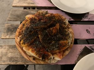 Pulpo (lenguas de arroz) á feria   at Utopía in A Coruna