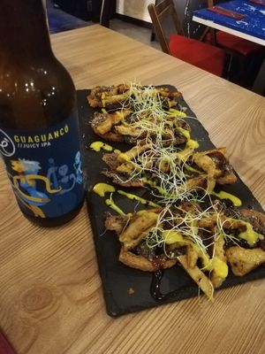 Great beer with some fois at Utopía in A Coruna