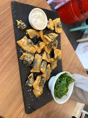 Fish chips at Utopía in A Coruna