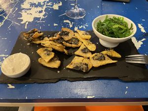 Vegan ‘pescada frita'  at Utopía in A Coruna