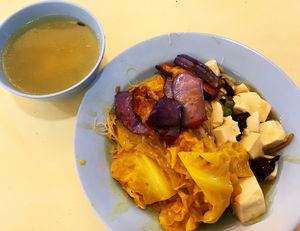Bee Hoon With curry vegetables $3 at Hokkien Vegetarian 福建素食坊 in West Singapore