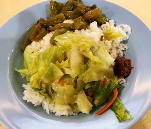 Rice with vegetables $2 at Hokkien Vegetarian 福建素食坊 in West Singapore